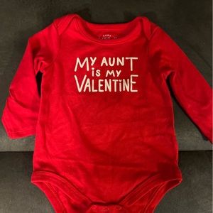 Baby Cat & Jack valentine onesie. 0-3 months